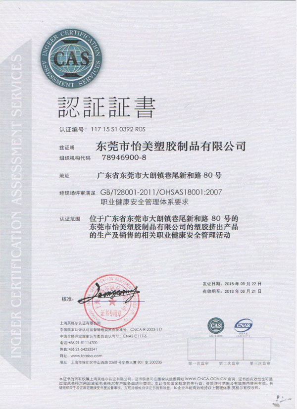 OHSAS18001：2007中文(wén)版