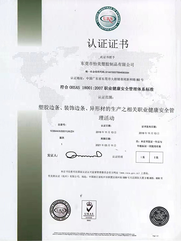 OHSAS18001：2007中文(wén)版